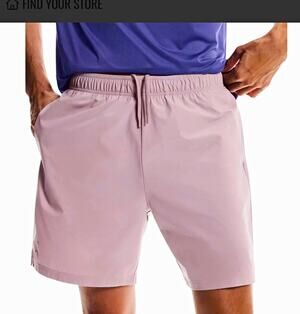 On Men's 5" Core Shorts Size XXL Purple Solid 5" Inseam Drawstring